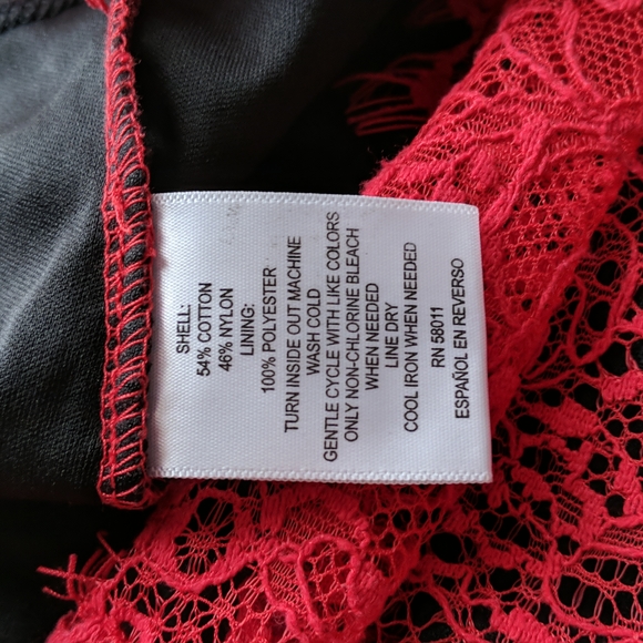 Women's Thalia Sodi red lace midi dress size large - Picture 5 of 5